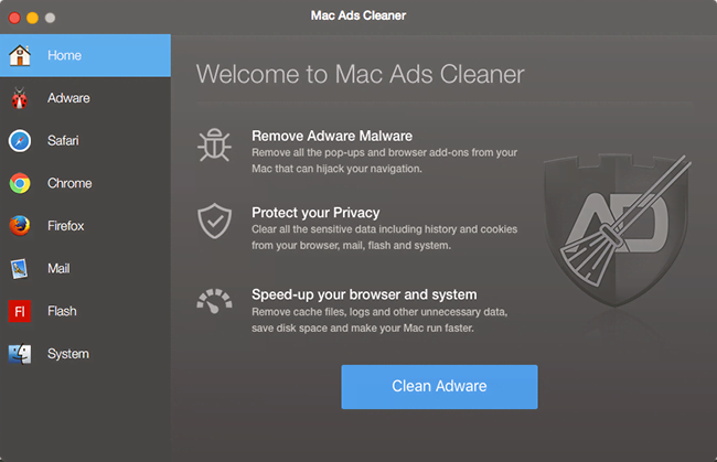 Mac App Cleaner Popup Box